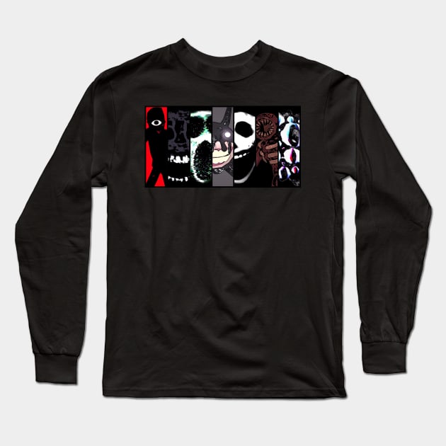 Doors - Seven Deadly Entities! Long Sleeve T-Shirt by Atomic City Art